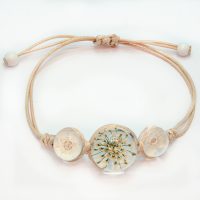 DRIED DAISY NATURAL ADJUSTABLE BRACELET