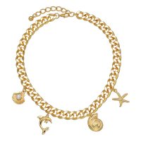 CHUNKY GOLD CHAIN W/ MARINE COMPONENTS
