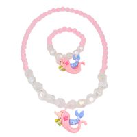 PINK MERMAID CHOKER BRACELET SET