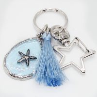 GLITTER STARFISH KEYRING