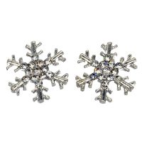 SPARKLE SNOWFLAKE STUDS