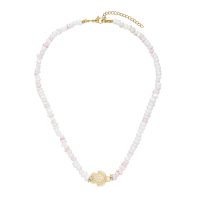 LIGHT PINK SHELL CHOKER W/ TURTLE