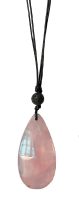 ROSE QUARTZ TEARDROP CHOKER