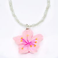 PINK HIBISCUS PENDANT