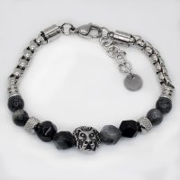 LION STAINLESS STEEL CHAIN BRACELET
