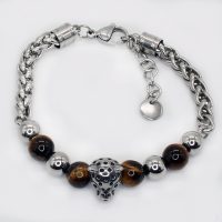 STAINLESS STEEL LEOPARD CHAIN BRACELET