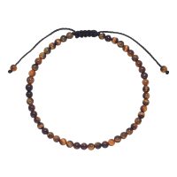 4MM TIGER EYE BEADED ANKLET