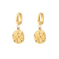 STARFISH SEA COIN HOOP EARRINGS