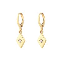 NORTH STAR HUGGIE HOOP EARRINGS