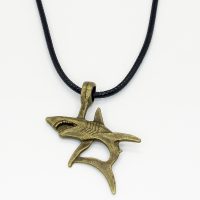 BRASS SHARK CORD CHOKER