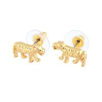 DAINTY GOLD TIGER STUDS