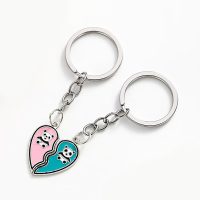 PINK & BLUE PANDAS BEST FRIENDS KEYRINGS