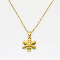 GOLD SNOWFLAKE PENDANT