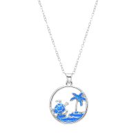 TURTLE & PALM ISLAND PENDANT
