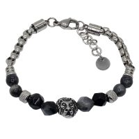 LION STAINLESS STEEL CHAIN BRACELET