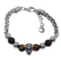 STAINLESS STEEL LEOPARD CHAIN BRACELET