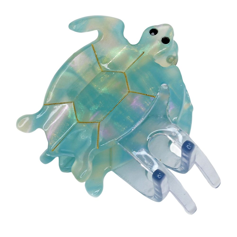 HC333 BLUE TURTLE HAIRCLIP