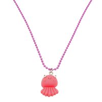 PINK FIMO JELLYFISH NECKLACE