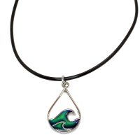 P8175 TEARDROP WITH WAVE MOOD CHOKER