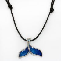P8244 BLUE WHALETAIL CORD CHOKER