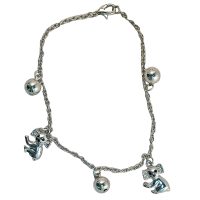 ANP6470 SILVER KOALA ANKLET
