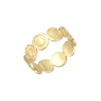 MR321L GOLD SUN CIRCLES RING – LARGE