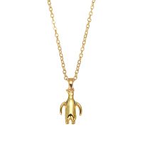 P8344 GOLD PENGUIN PENDANT