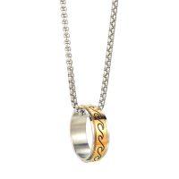 P8362 GOLD SPINNER WAVE RING PENDANT