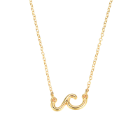 P8401 GOLD WAVE PENDANT