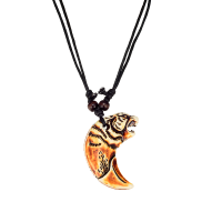 P8414 BROWN RESIN TIGER CHOKER