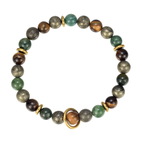 BR8437 SATURN RING BEAD BRACELET