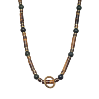 P8446 SATURN RING BEADED CHOKER