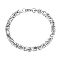 BR8474 STAINLESS STEEL BIKE CHAIN BRACELET