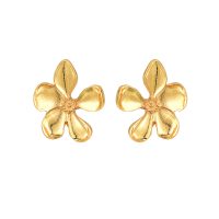 E2238 20MM GOLD LILY EARRINGS